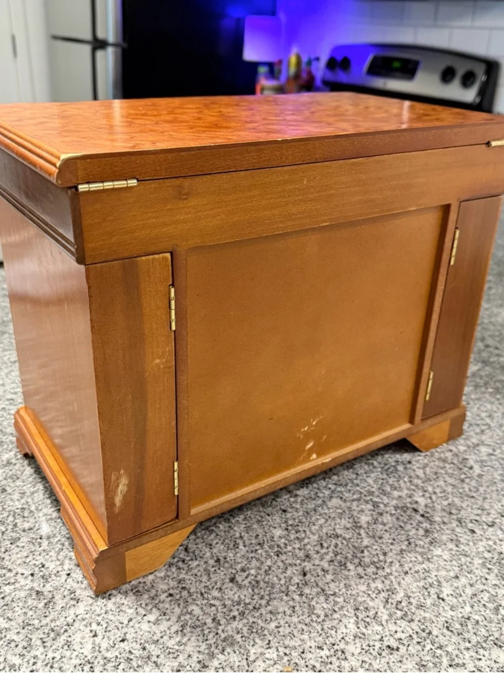 VTG Melin Wooden Jewelry Armoire Box Large Vanity Organizer 14